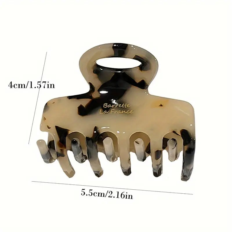 Acetate Shark Grip Claw Barrette, Medium Hair Clip Shark Claw