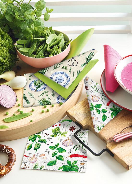 Luncheon Herbal Fresh Napkins. Pack of 20