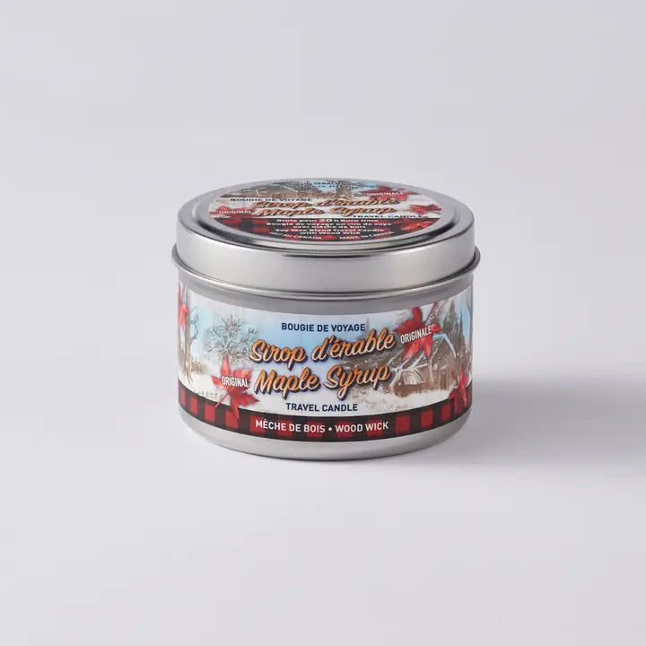 Maple Syrup Woodwick Travel Tin Candle