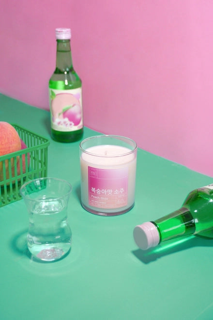 Peach Soju Scented Soy Wax Blend Candle