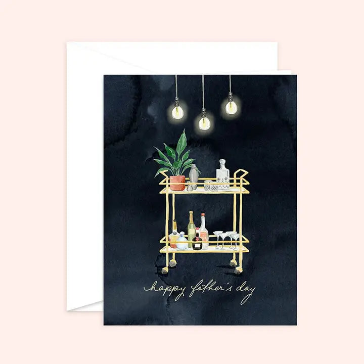 Dad's Bar Cart Father's Day Greeting Card