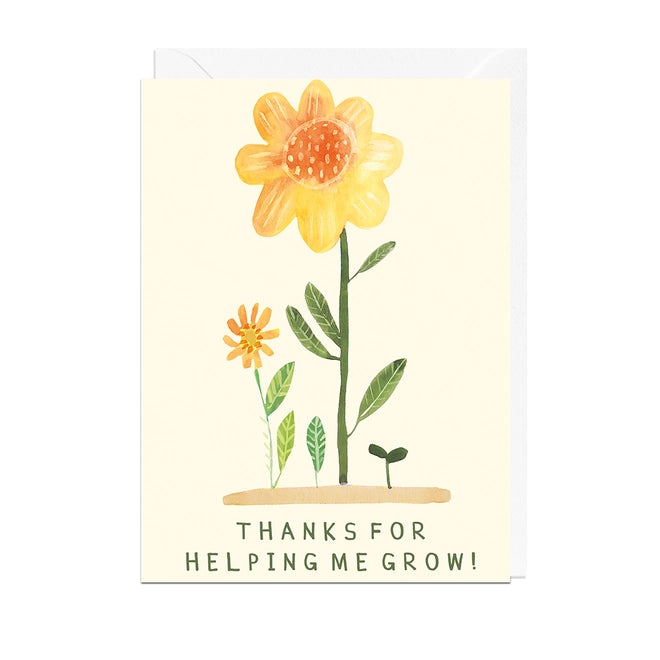 Thanks For Helping Me Card