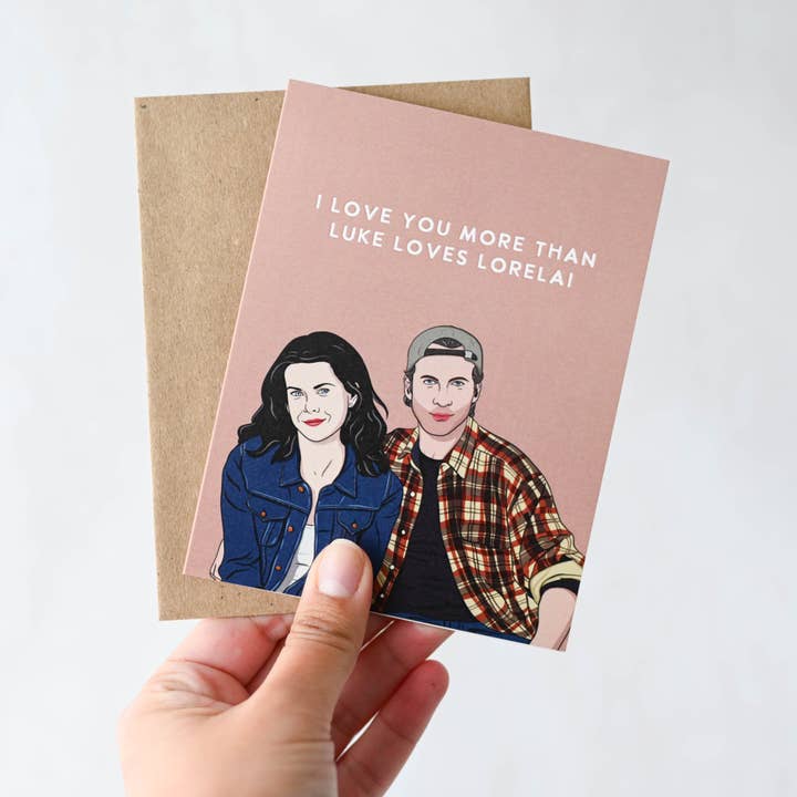 Luke Loves Lorelai Y2K Cozy Fall Pop Culture Card