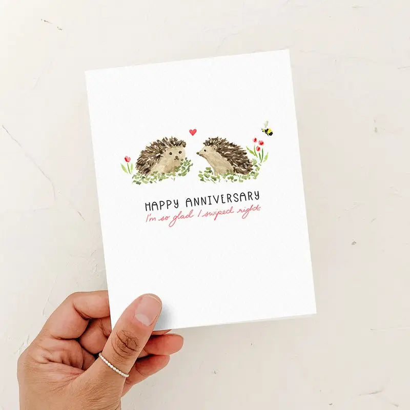 Happy Anniversary Swiped Right Card