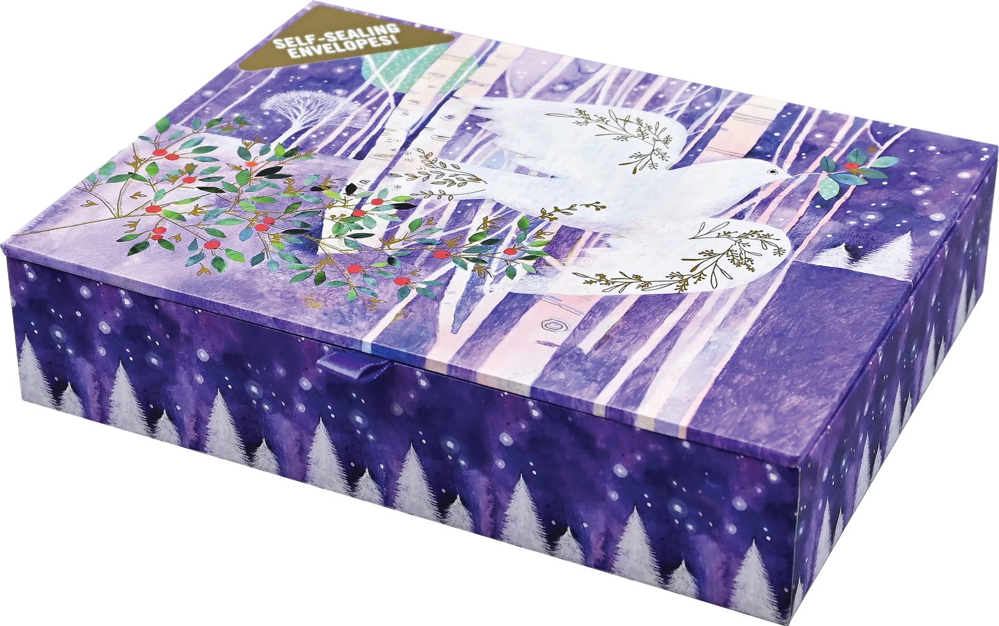 Watercolour Dove Holiday Deluxe Boxed Cards