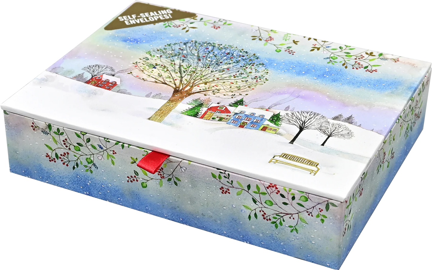 Village Twilight Holiday Deluxe Boxed Cards