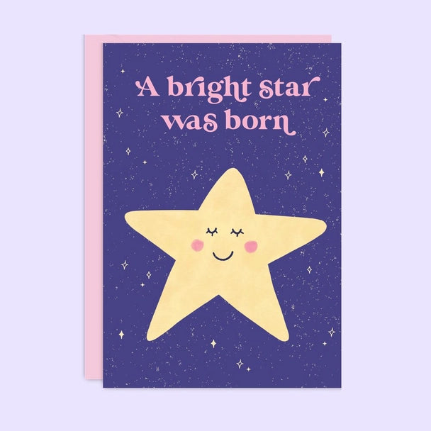 A Bright Star Was Born Card