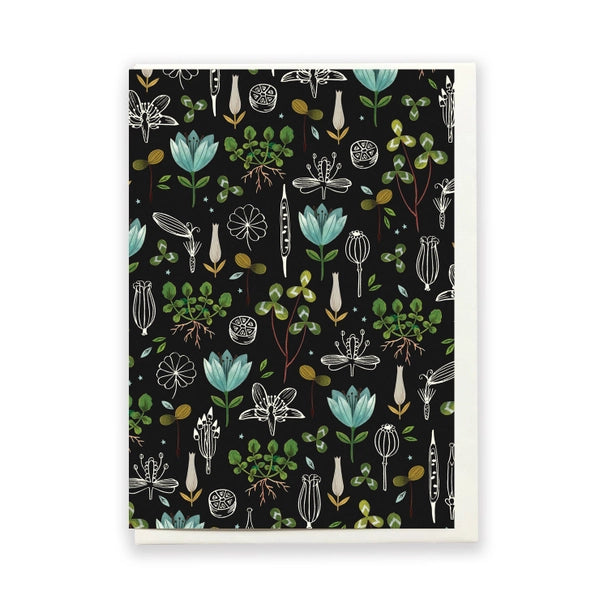Dark Botanical card