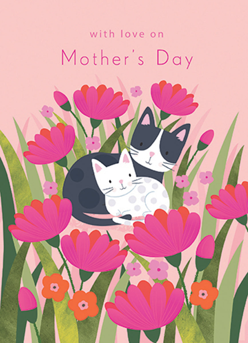 Cat Mom With Love On Mother's Day Card