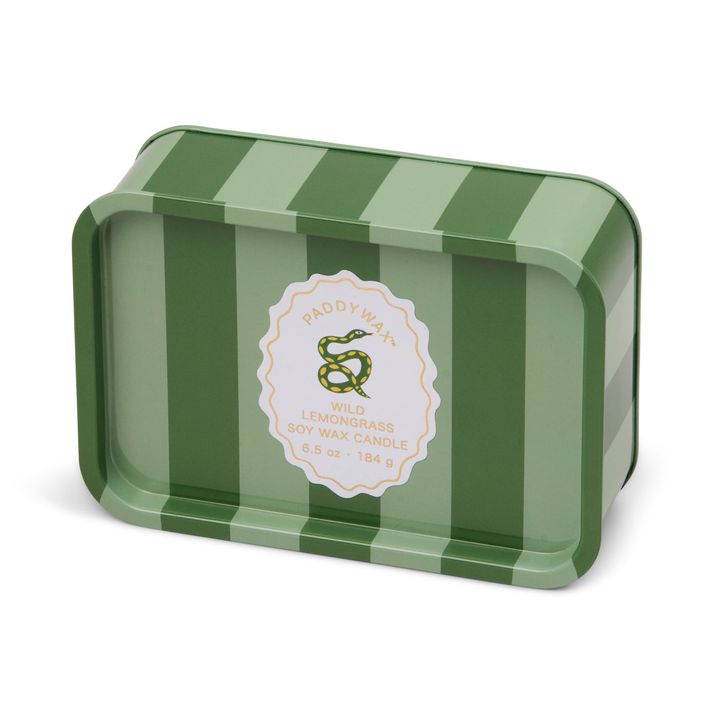 A Dopo Printed Tin Snake Candle