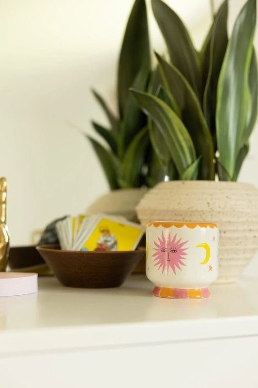 A Dopo Handpainted Sun Ceramic Orange Blossom