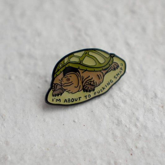 @37 About to Snap Enamel Lapel Pin
