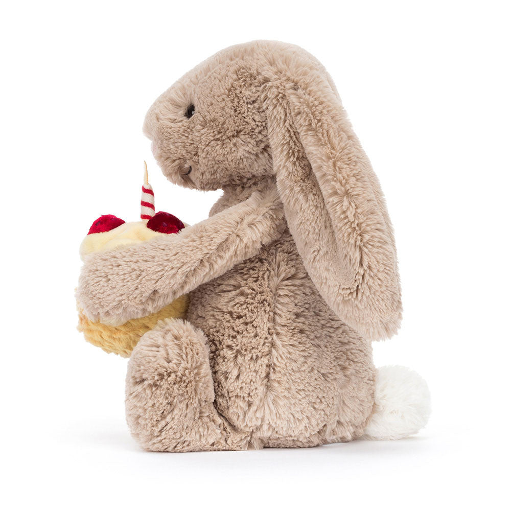 Bashful Beige Bunny 'Birthday' Plush Toy
