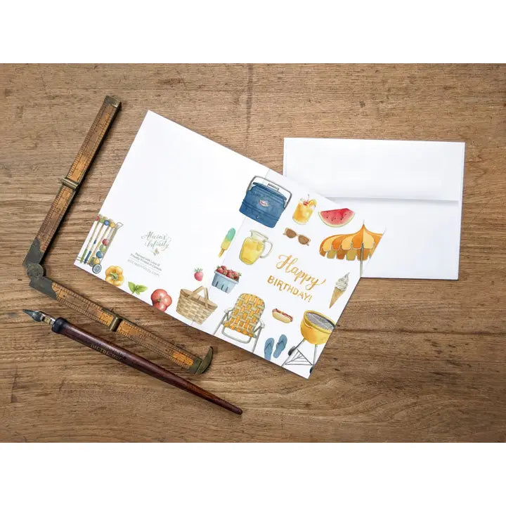 BBQ Birthday Card