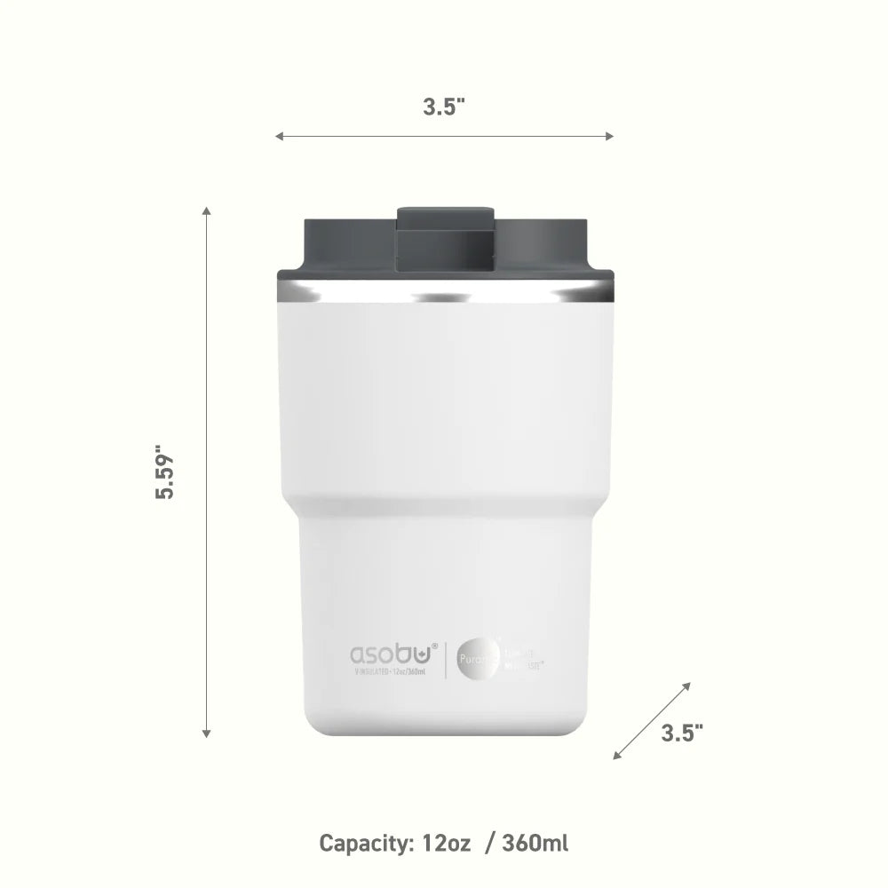 Coffee Express Pastel Pink Short Travel Mug