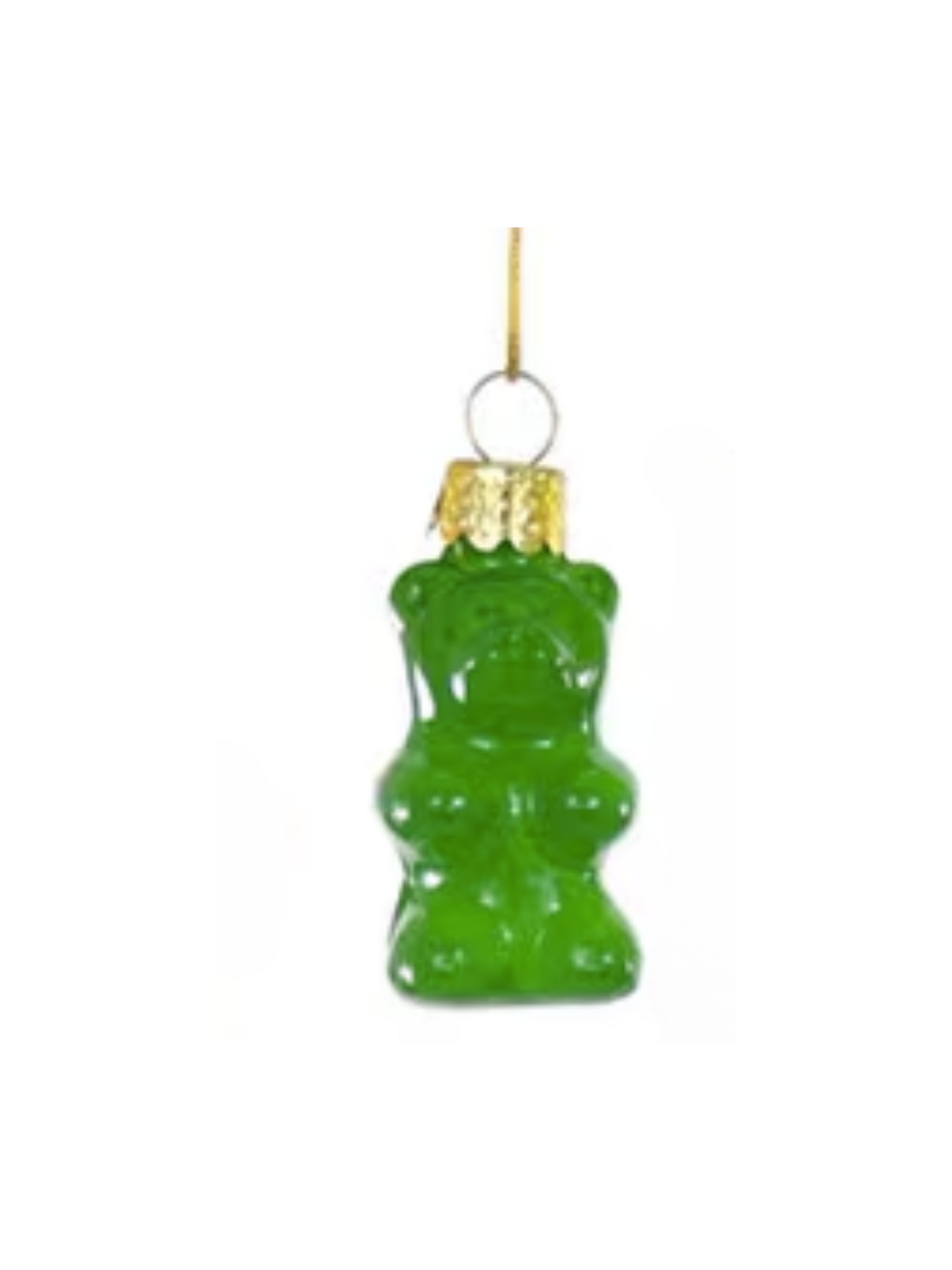Rainbow Gummy Bear Glass Ornament
