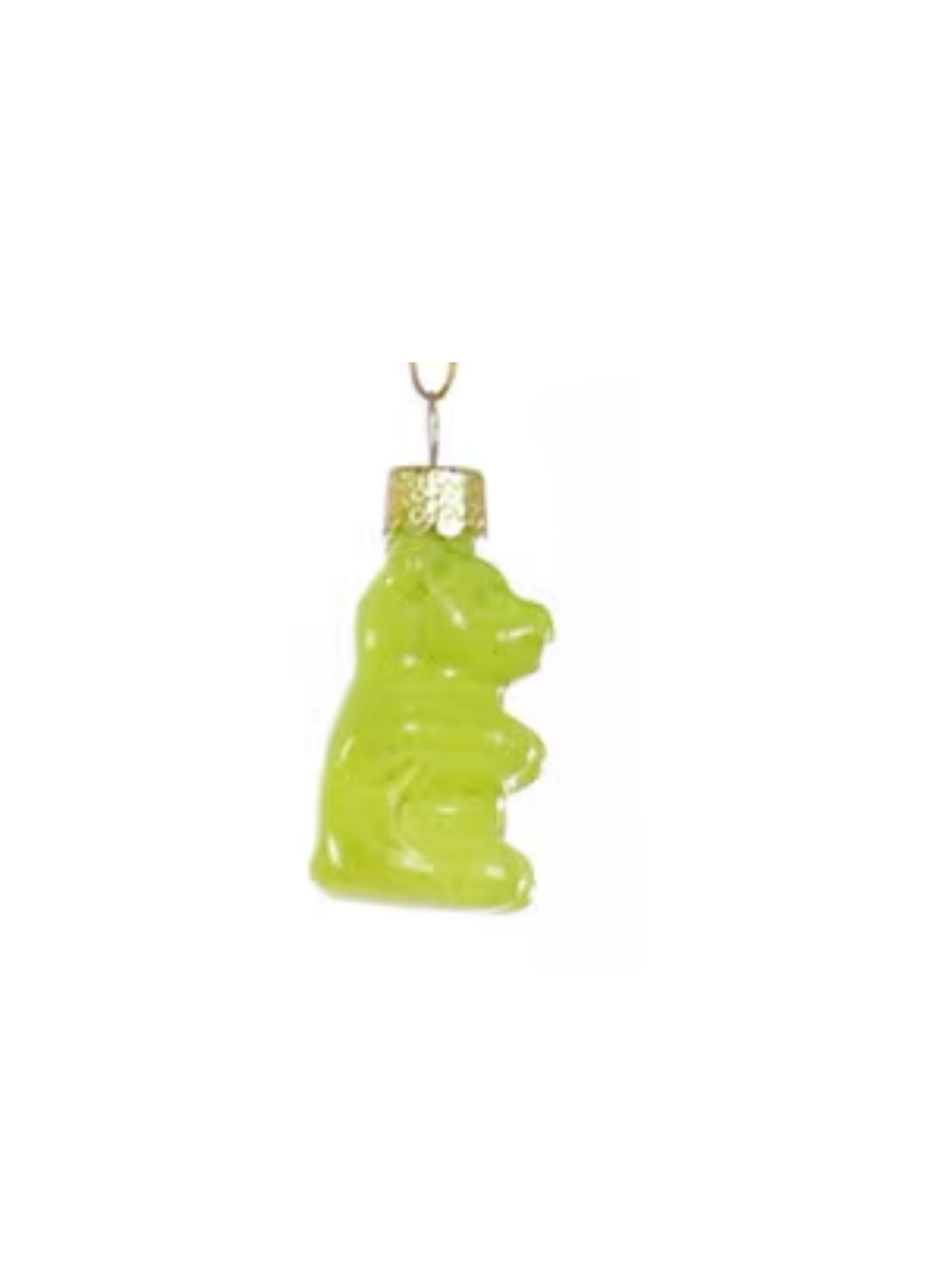 Rainbow Gummy Bear Glass Ornament