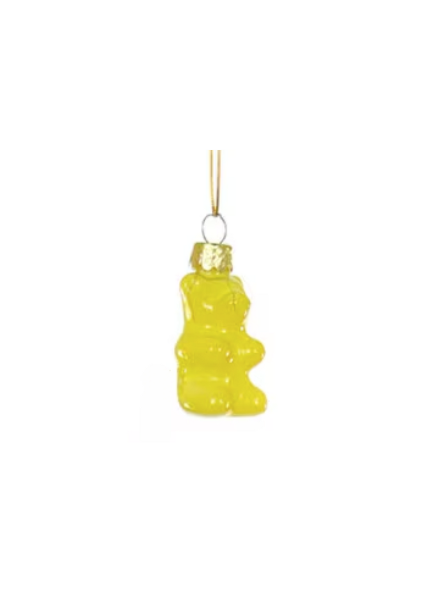Rainbow Gummy Bear Glass Ornament