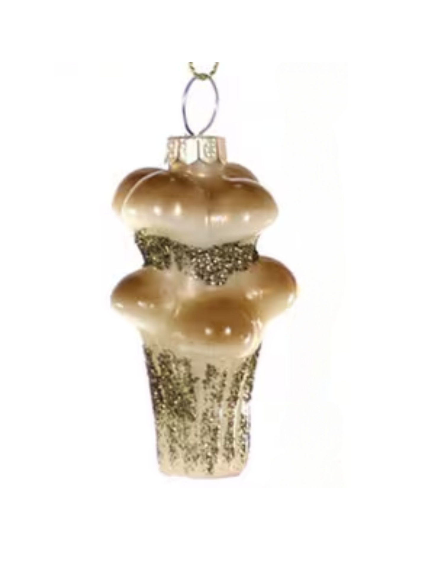 Forged Mushroom Glass Ornament