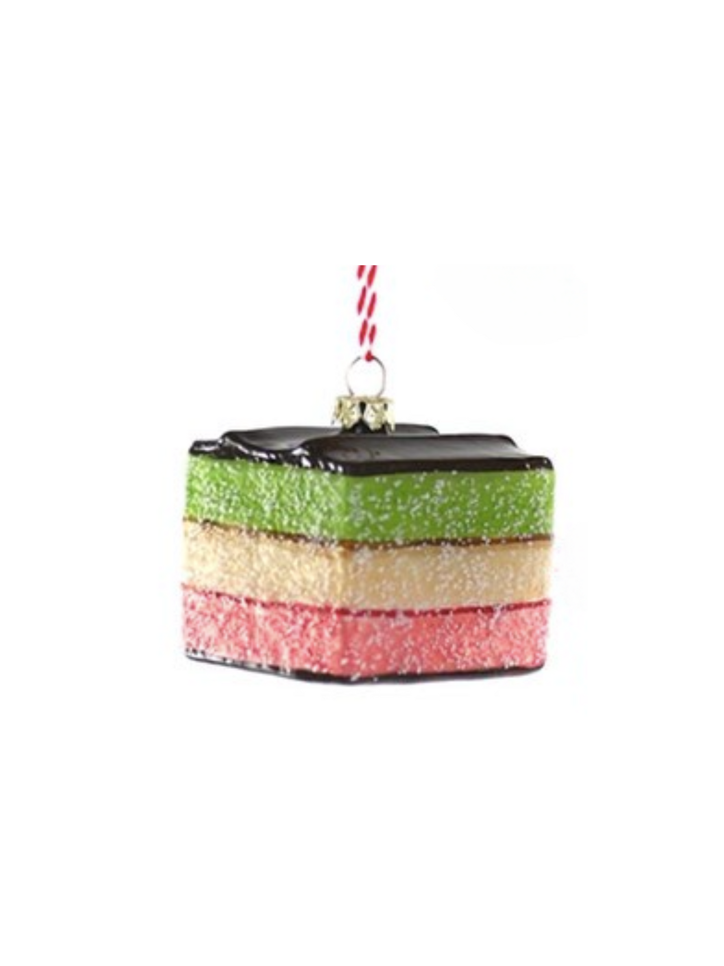 Christmas Cookie Box Glass Ornament