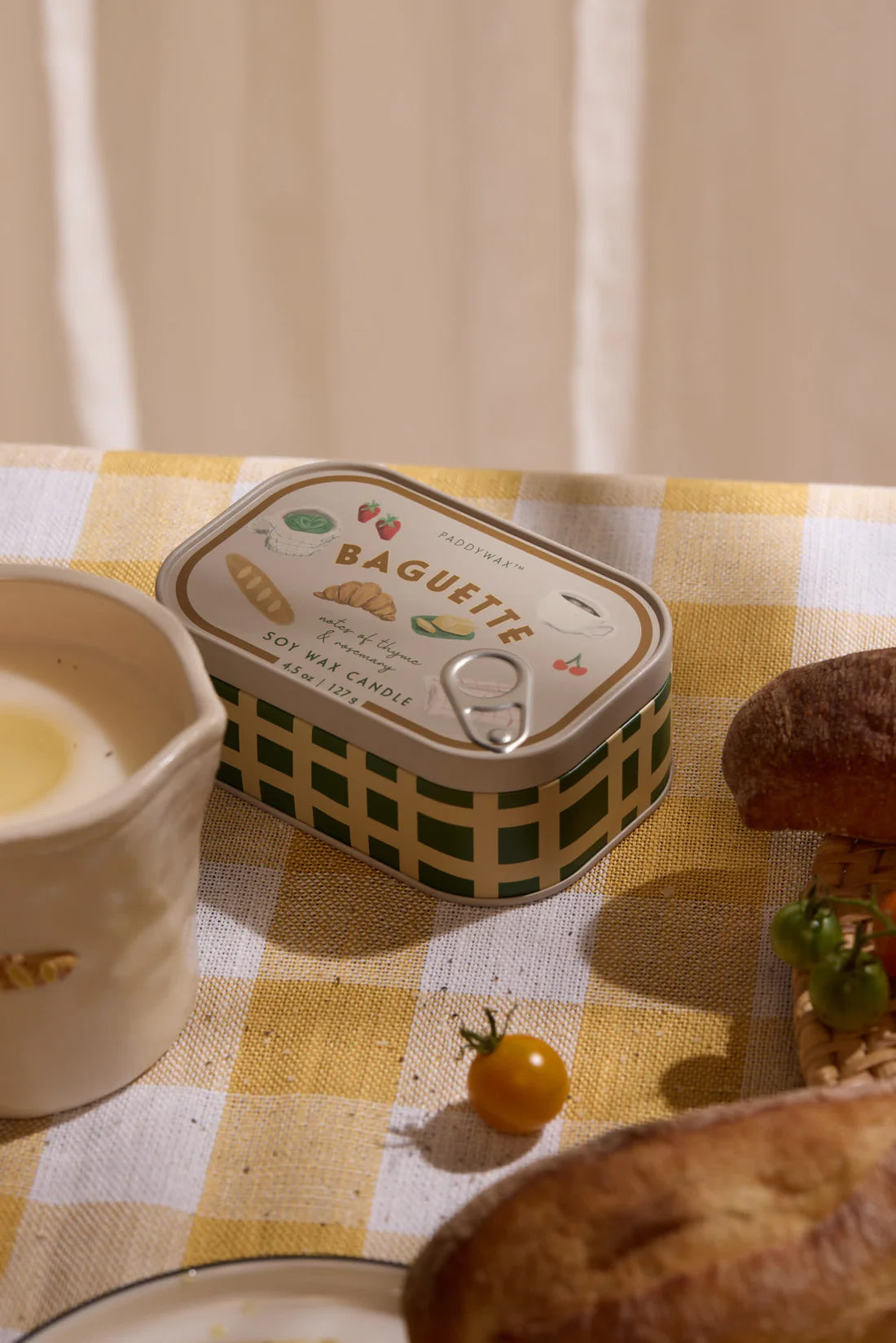 Bistro Tin Candle Baguette