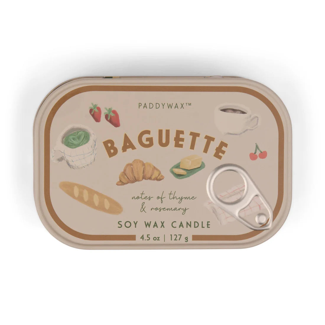 Bistro Tin Candle Baguette