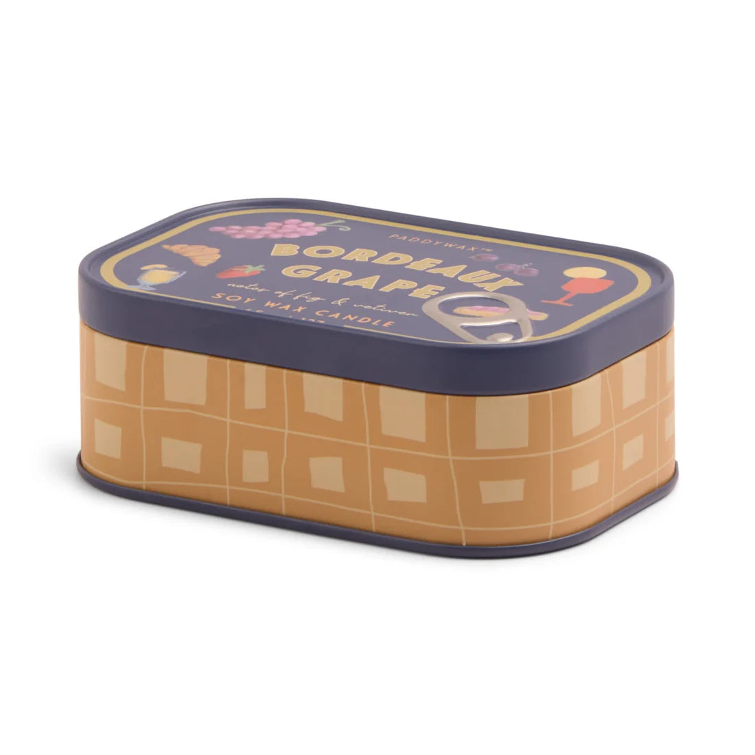 Bistro Tin Candle Bordeaux Grape
