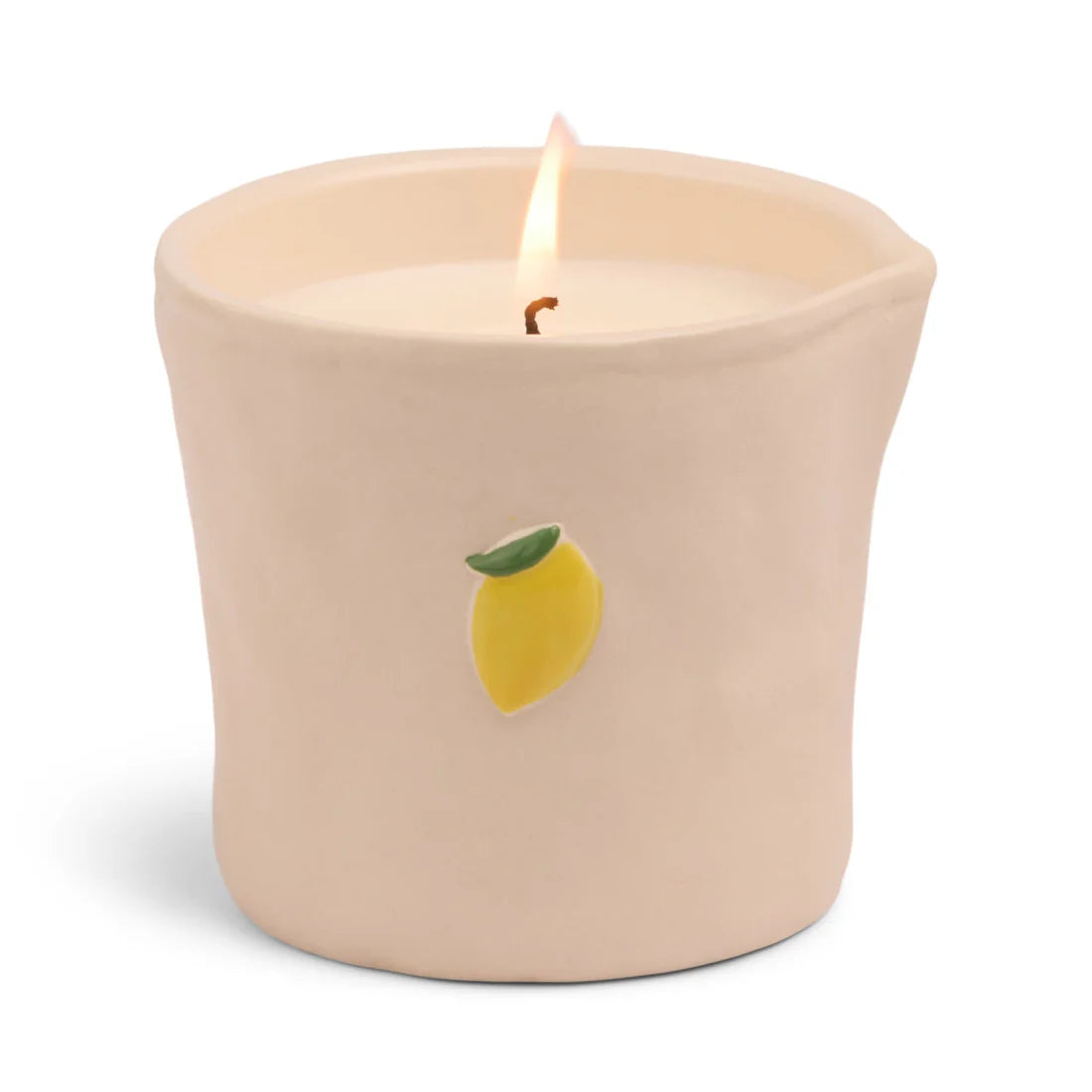 Bistro Imperfect White Ceramic Candle Meyer Lemon
