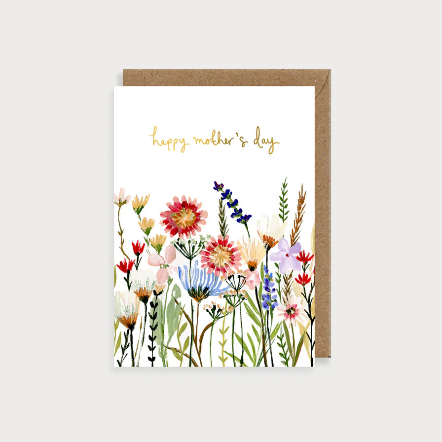 Pressed Flowers Card