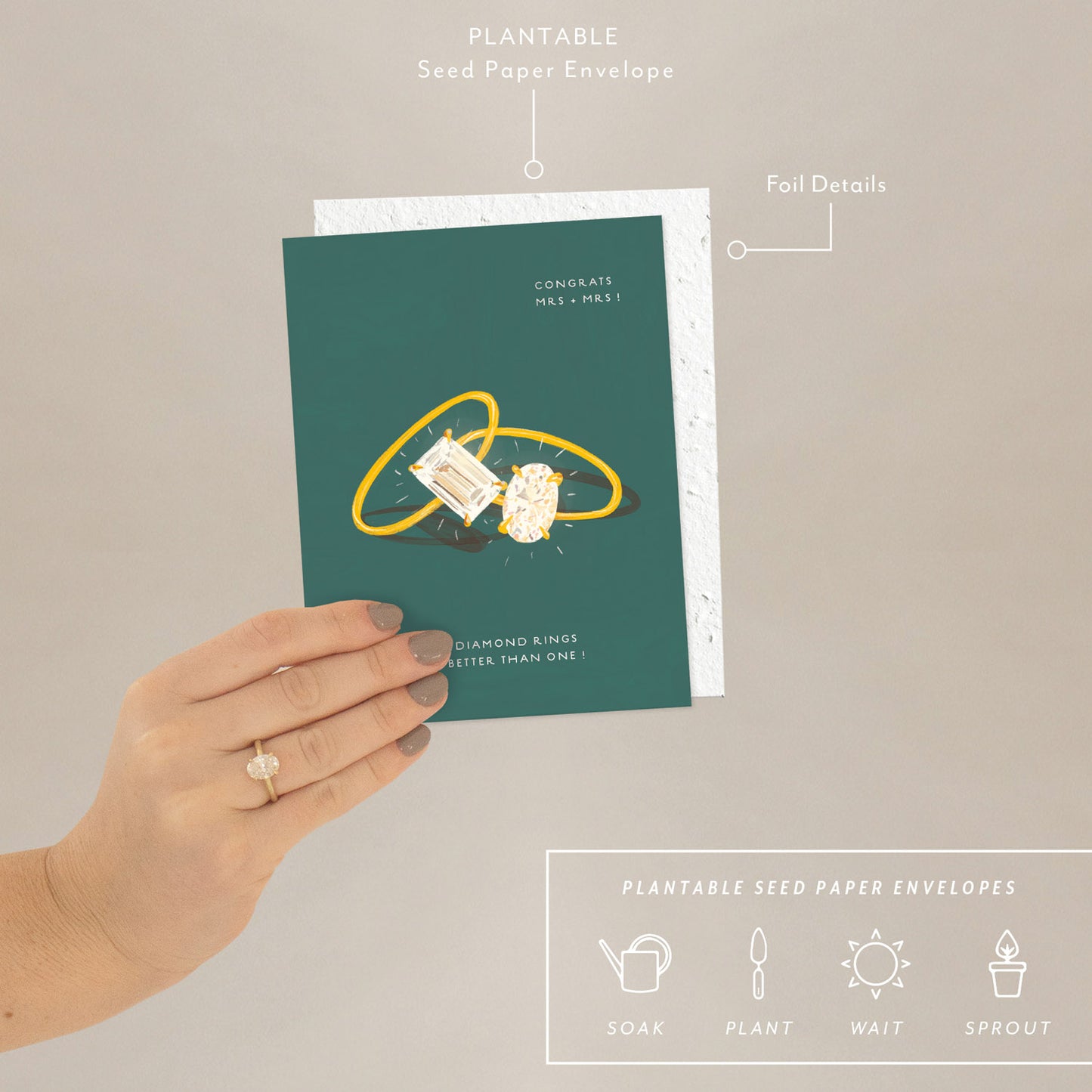 Wedding Rings Wedding Card