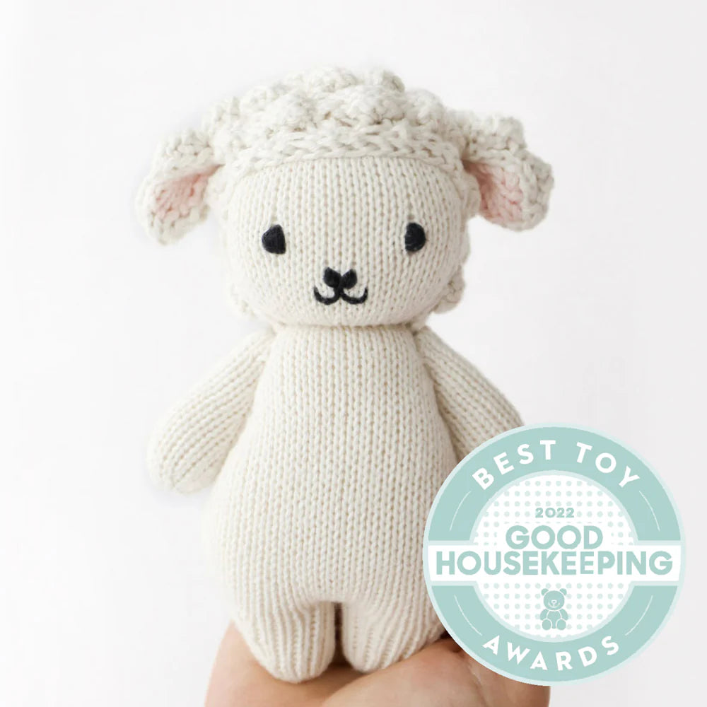 Baby Lamb Hand-Knit Doll