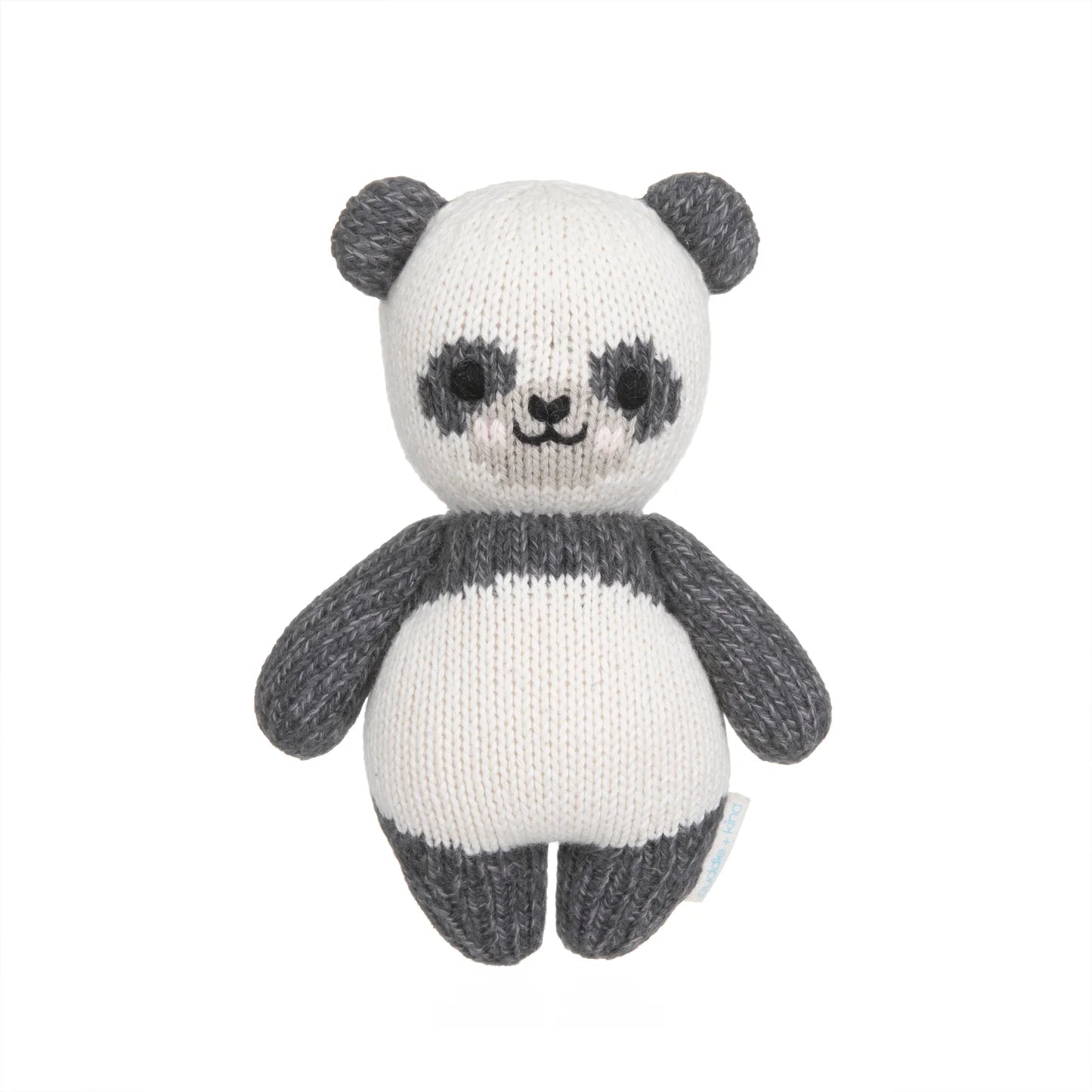 Baby Panda Hand-Knit Doll