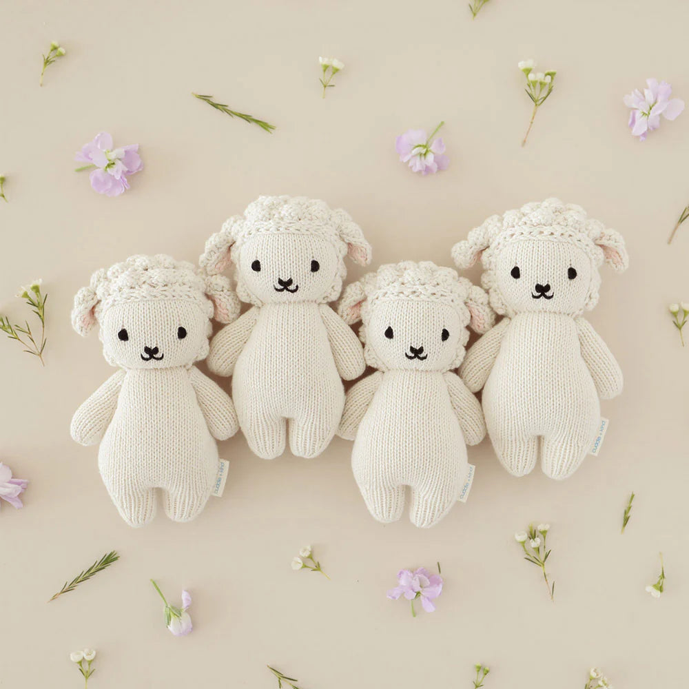 Baby Lamb Hand-Knit Doll