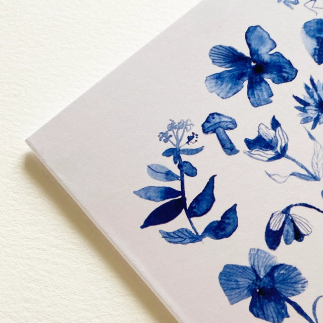 Blue Garden Art Card