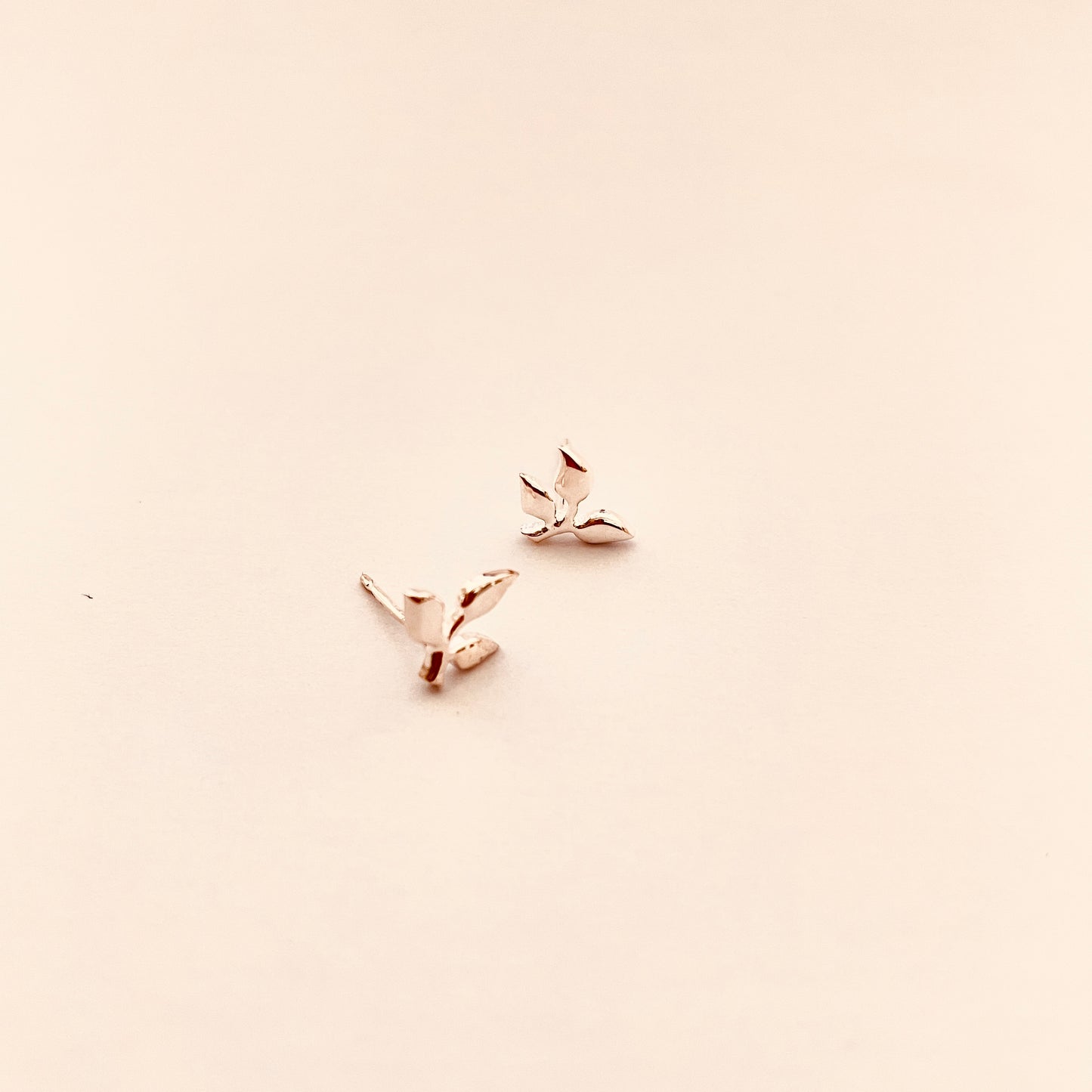 Branch Stud Gold Vermeil