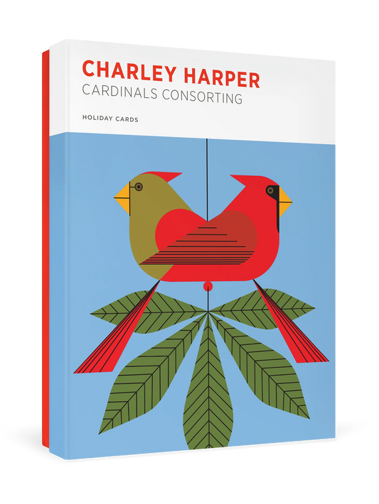 Charley Haper Cardinals Consorting Holiday Boxed Cards