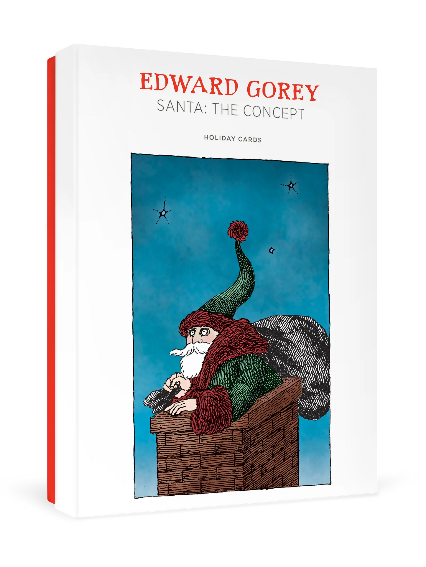 Edward Gorey Santa The Concept Holiday Boxed Cards