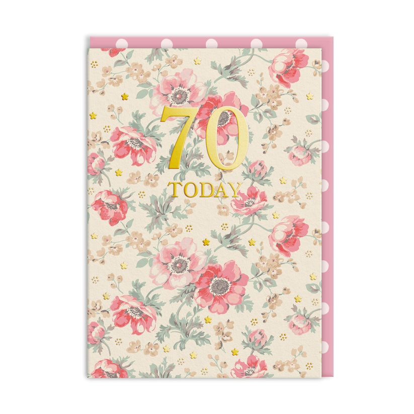 70 Today Birthday Card