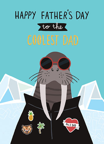 Walrus Father's Day Card