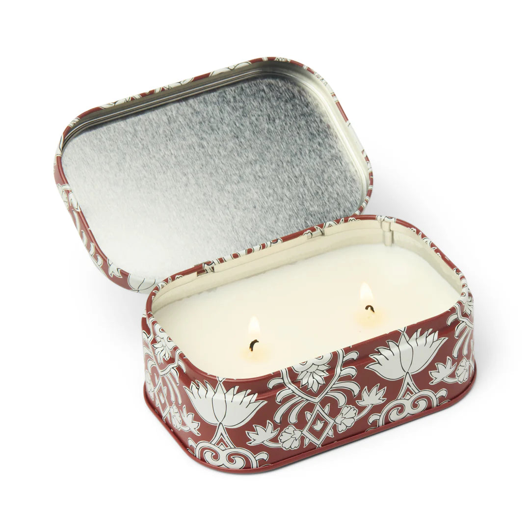 Cherie Printed Tin French Linen + Orris Candle