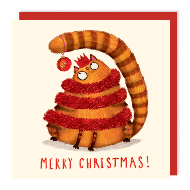 Bauble Cat Card