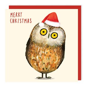 Christmas Little Owl Card
