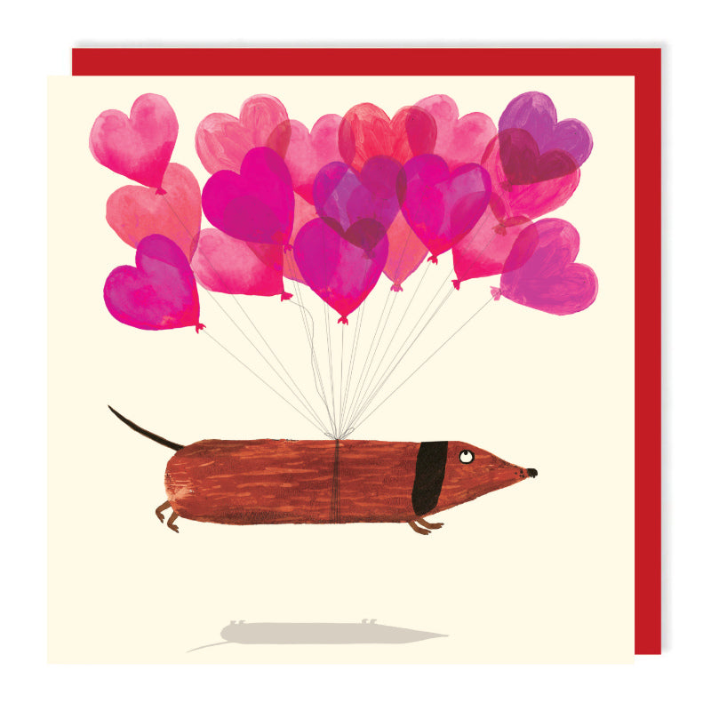 Valentine's Day Dachshund Card