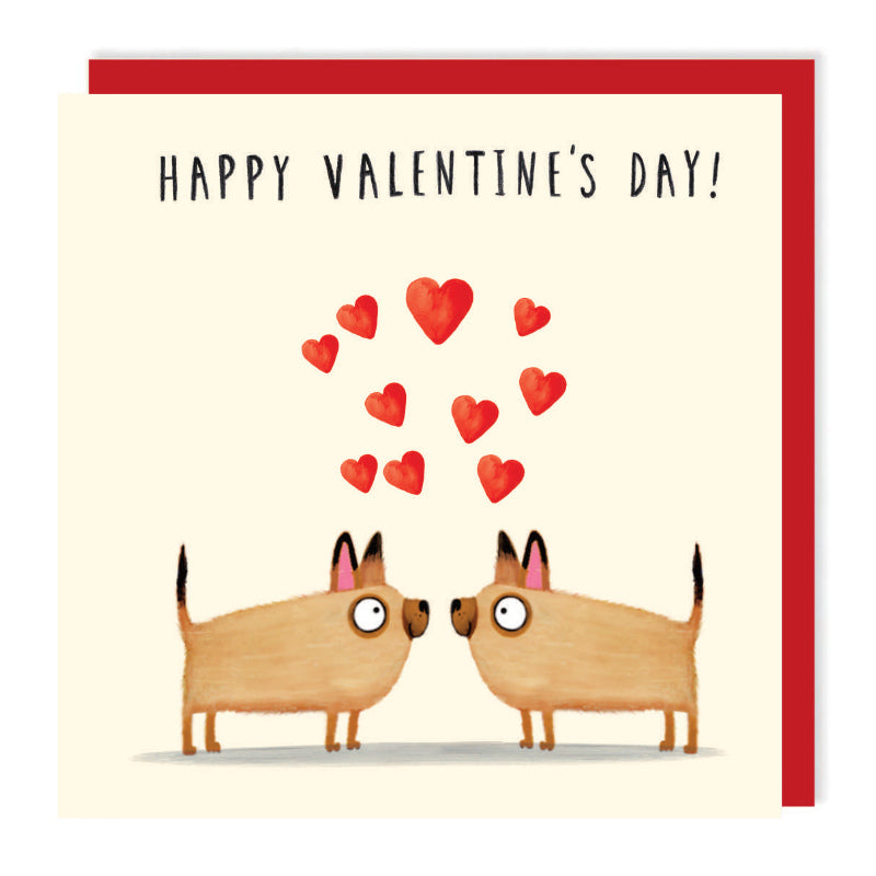 Valentine's Little Dogs Card