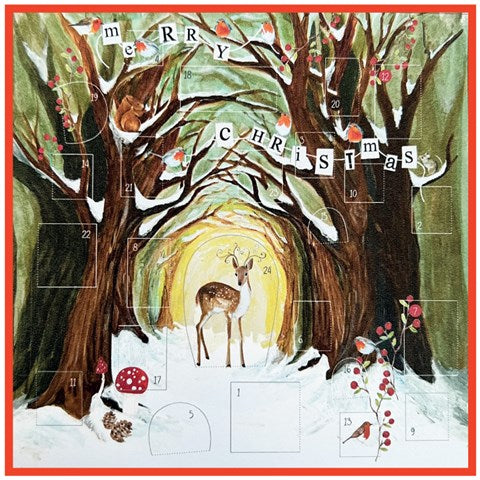 Deer Advent Calendar Card