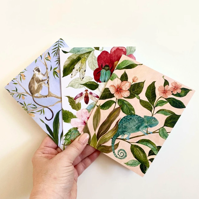 Chameleon Art Card