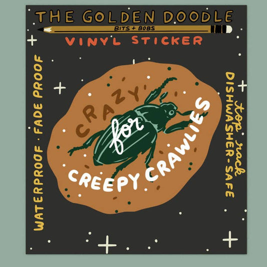 S21 Crazy for Creepy Crawlies Waterproof Vinyl Sticker