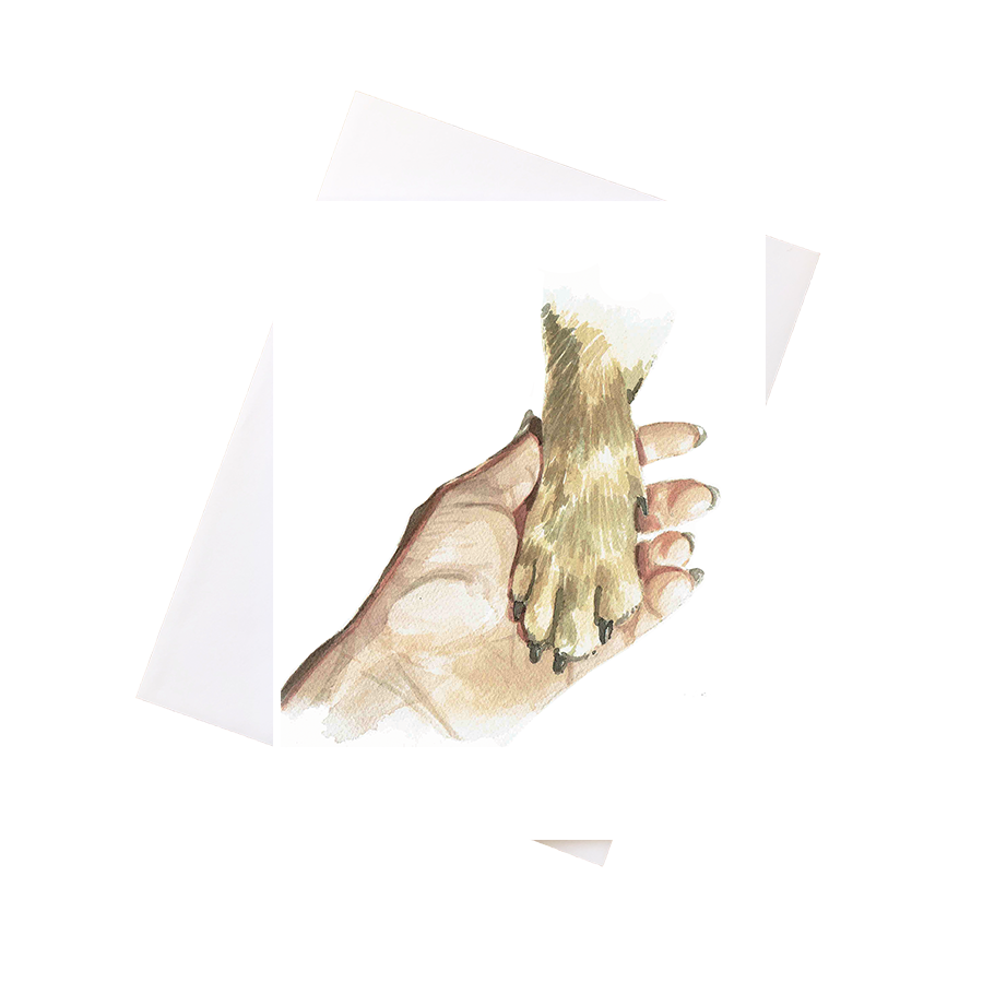Dog Paw Card