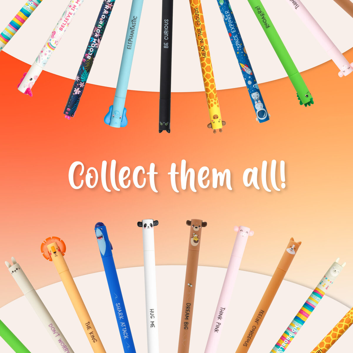 Animal Head Erasable Pen - Panda