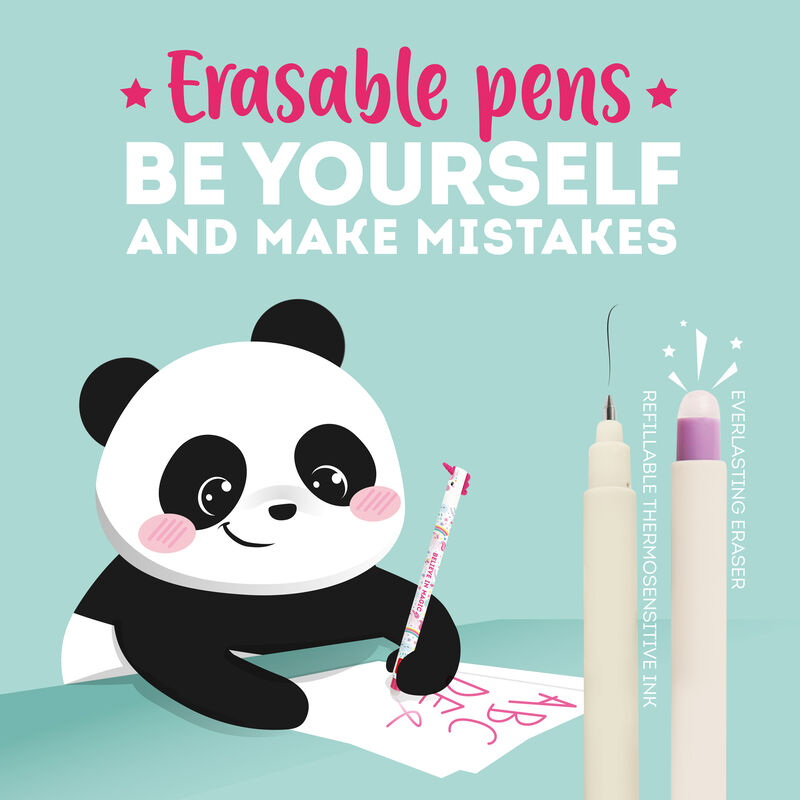 Animal Head Erasable Pen - Cat